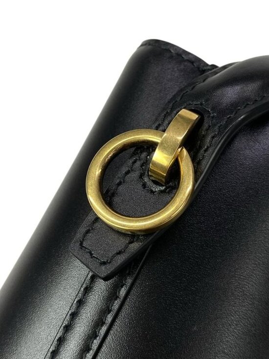 Saint Laurent Paris Handbag le 37 Mini Black Leather - Picture 15 of 16